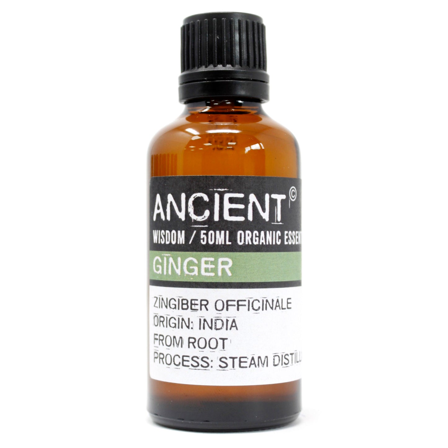 Aceite Esencial Orgánico de Jengibre (50ml): Perfecto para masajes, difusores y alivio natural de resfriados.