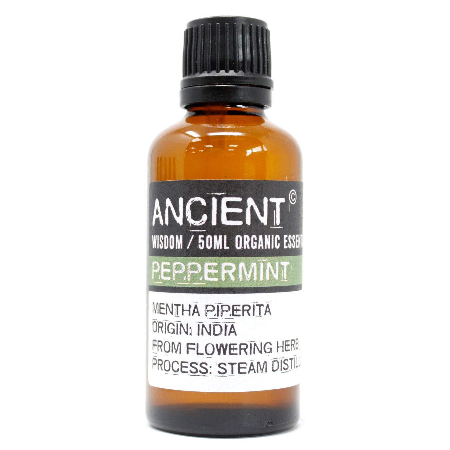 Aceite Esencial Orgánico de Menta (50ml): Ideal para cuidado de la piel y la higiene bucal.