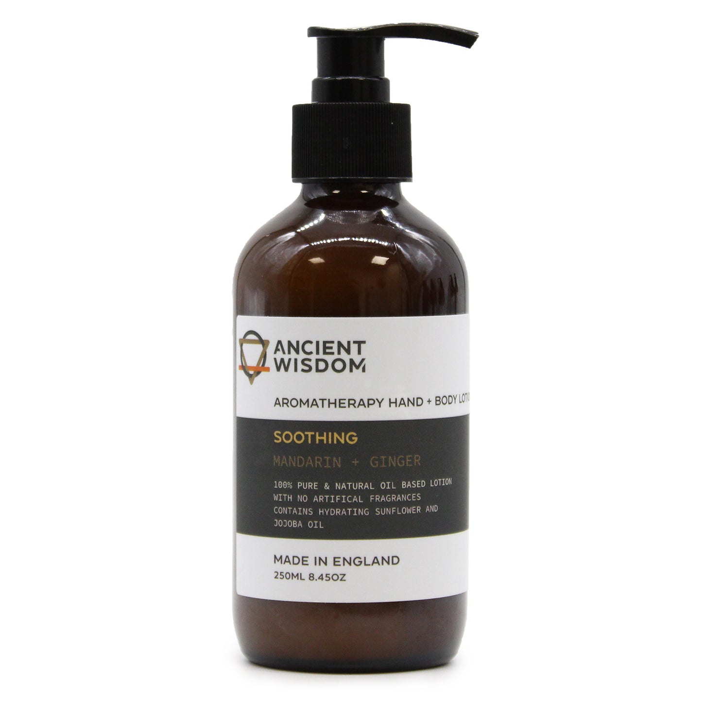 Loción de aromaterapia de mandarina y jengibre 250 ml