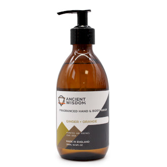 Liquid Hand and Body Soap 300ml - Ginger and Orange