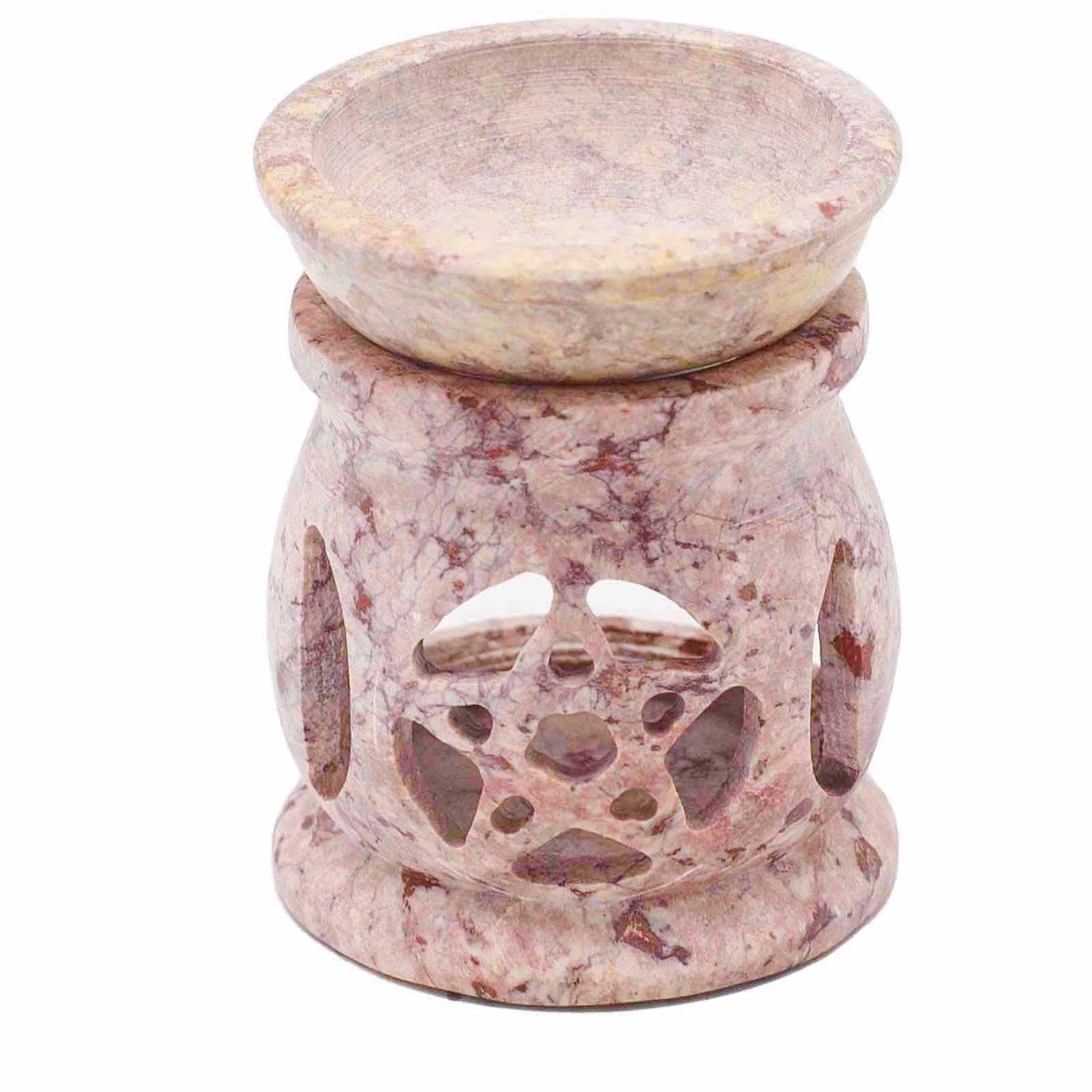 Small Soapstone Oil Burner 8cm - Three Moons Pentagon