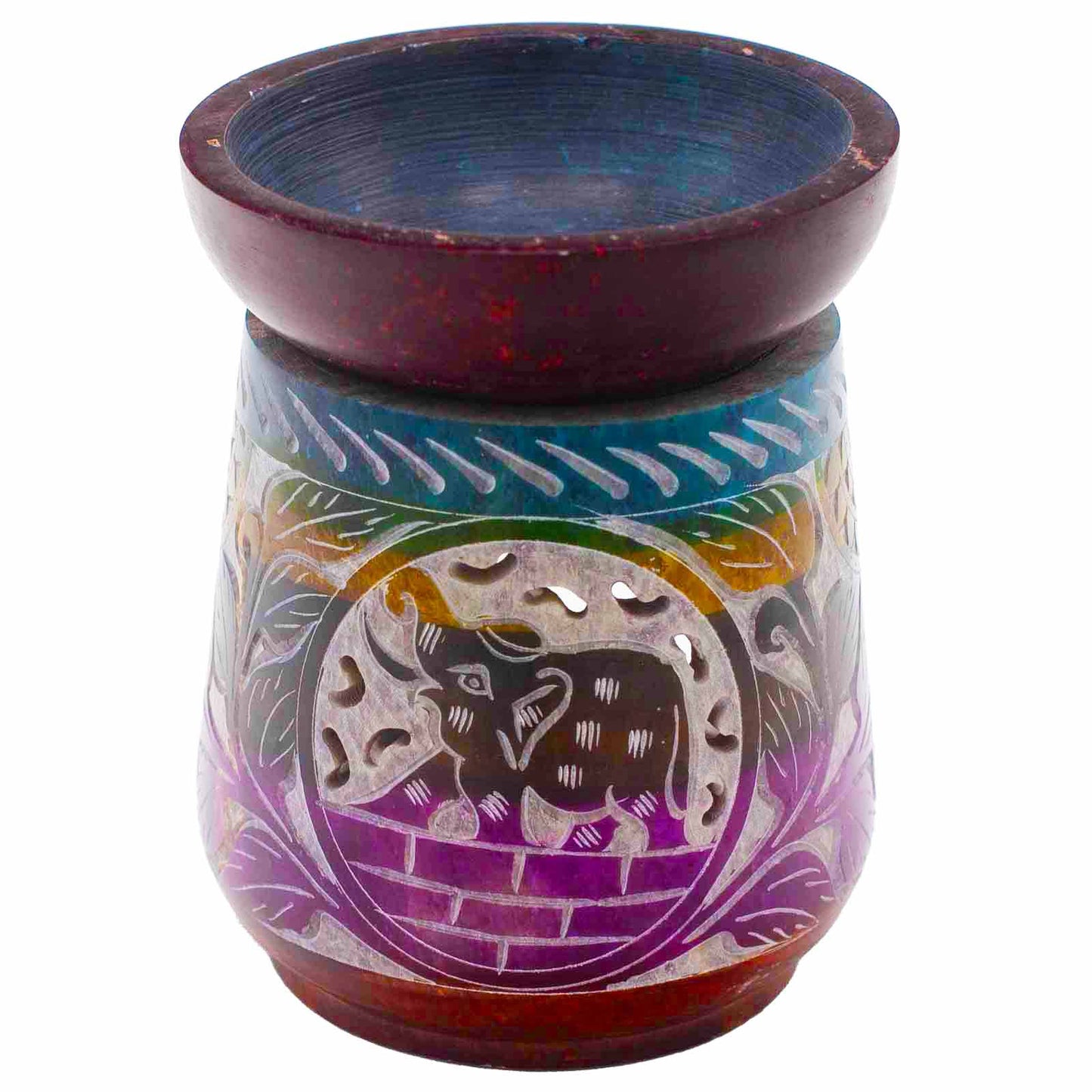 Soapstone Oil Burner 13x10 cm - Elephant - Five Colors