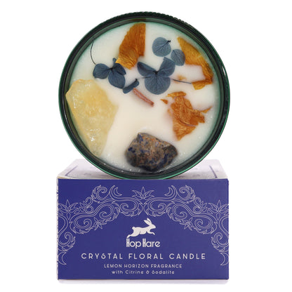 Hop Hare Crystal Magic Flower Candle - Sun