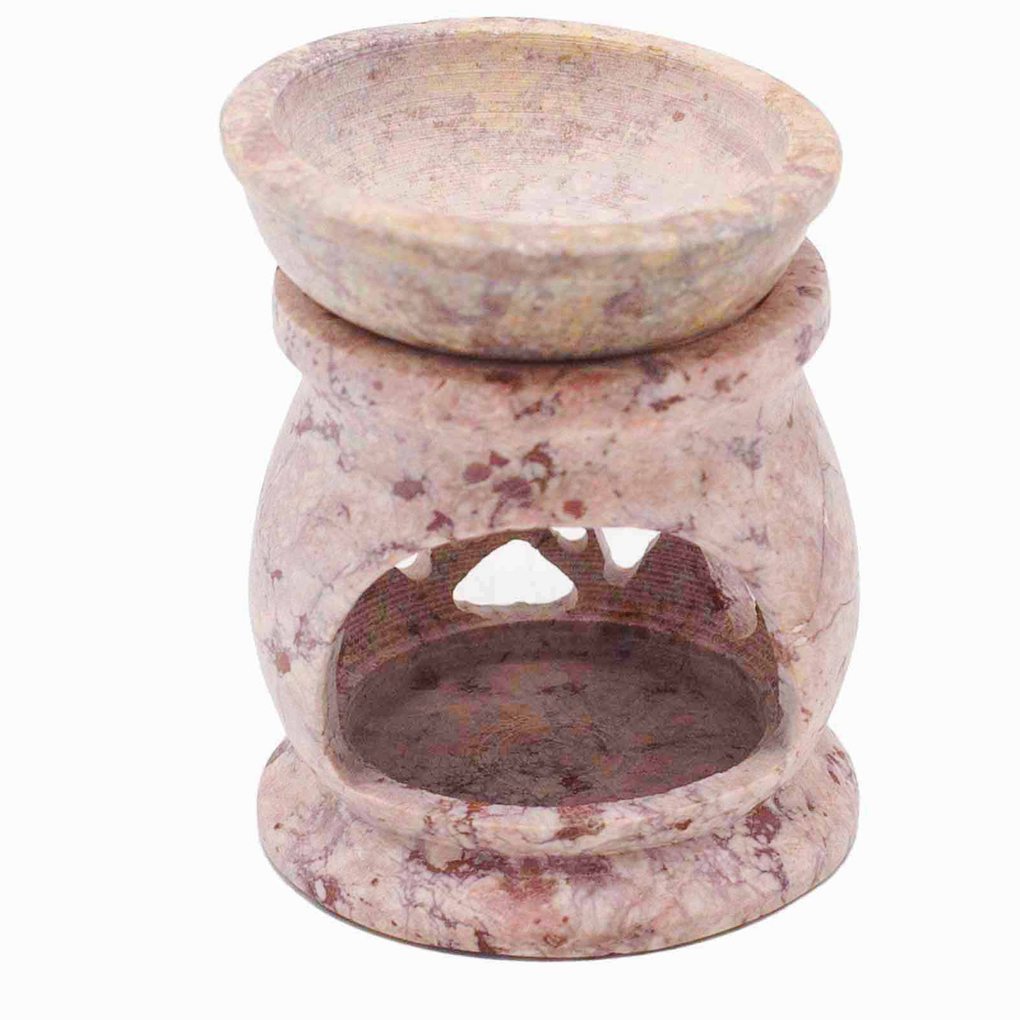 Small Soapstone Oil Burner 8cm - Three Moons Pentagon