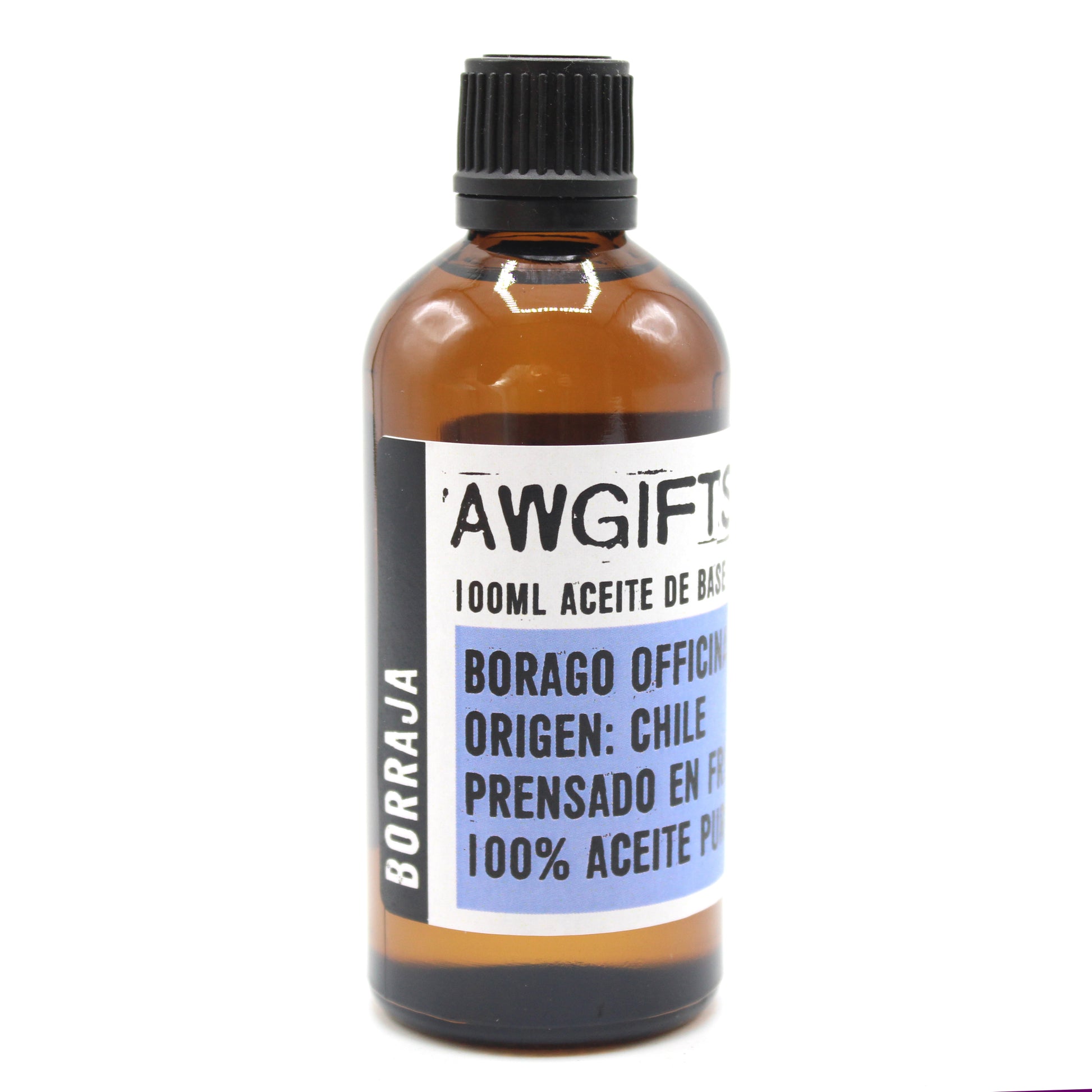 Aceite Base de Borraja 100ml: hidratación profunda y regeneración celular para pieles secas y maduras.