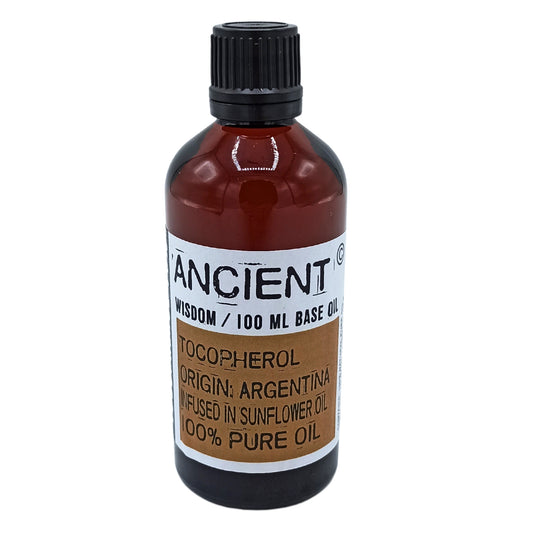 Aceite Base de Tocoferol 100ml: antioxidante natural para proteger la piel del envejecimiento prematuro.