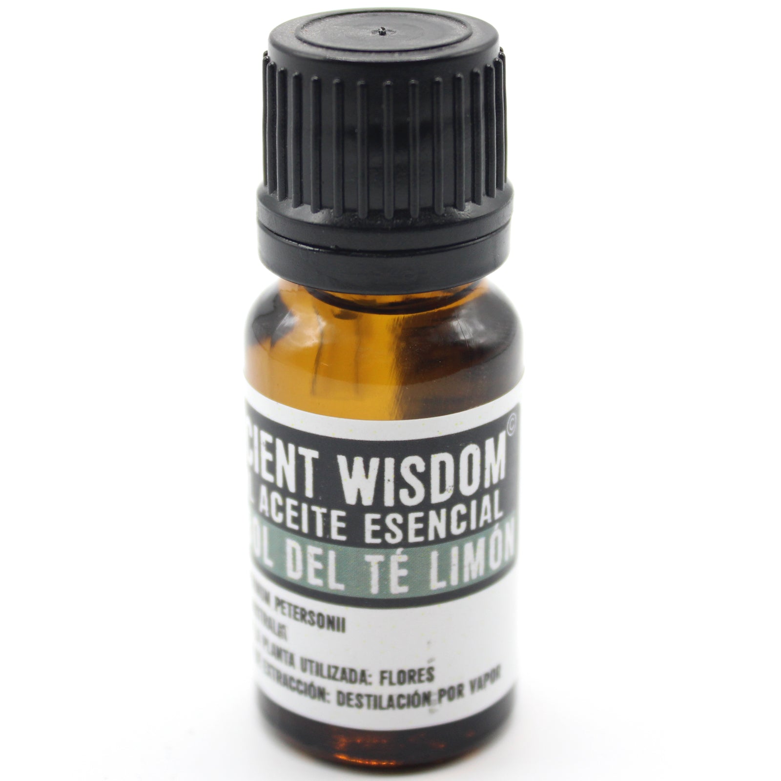 Aceite Esencial de Árbol de Té de Limón (10ml): frescura cítrica y propiedades antimicrobianas.