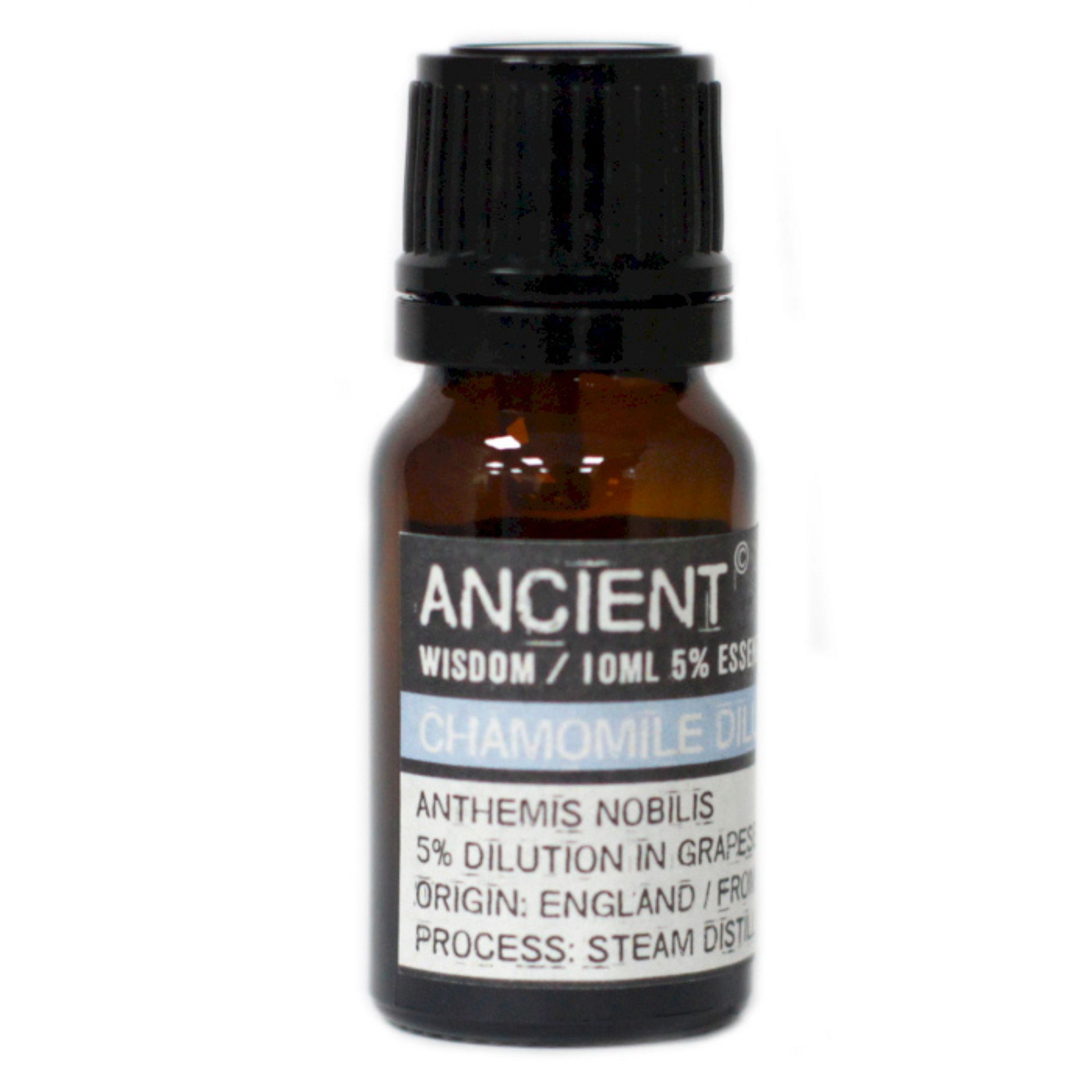 Aceite Esencial de Camomila Dil. (10ml): perfecto para piel sensible y relajación natural.