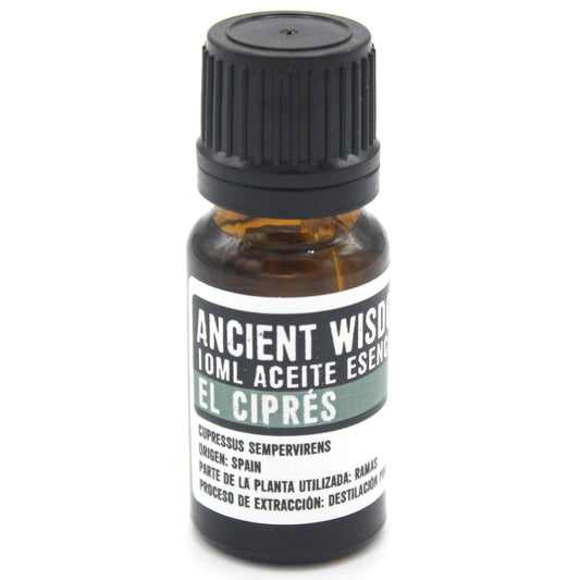 Aceite Esencial de Ciprés 100% Puro (10ml): calma y equilibrio natural para cuerpo y mente.