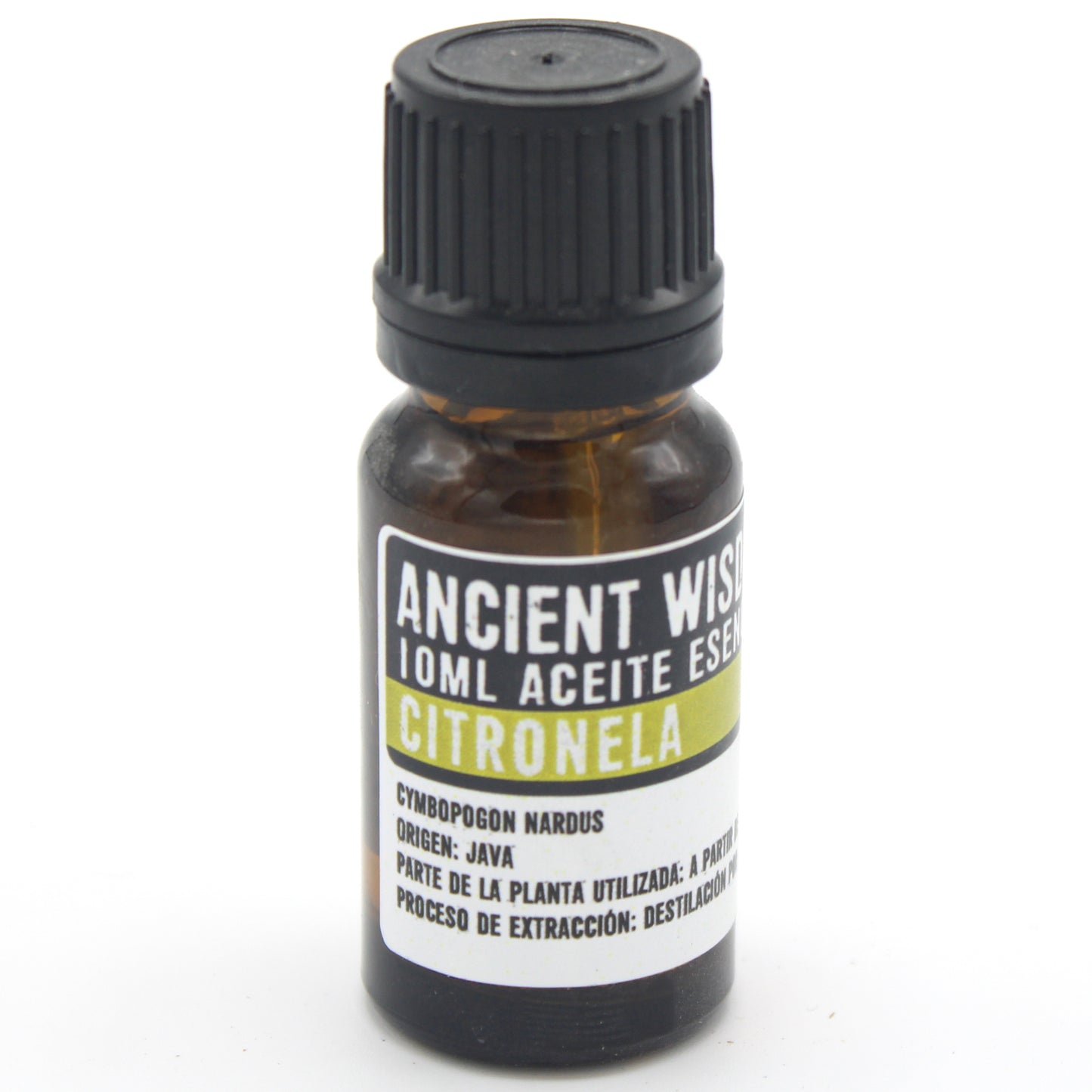 Aceite Esencial de Citronela 100% Puro (10ml): repelente natural de insectos, fresco y purificante.