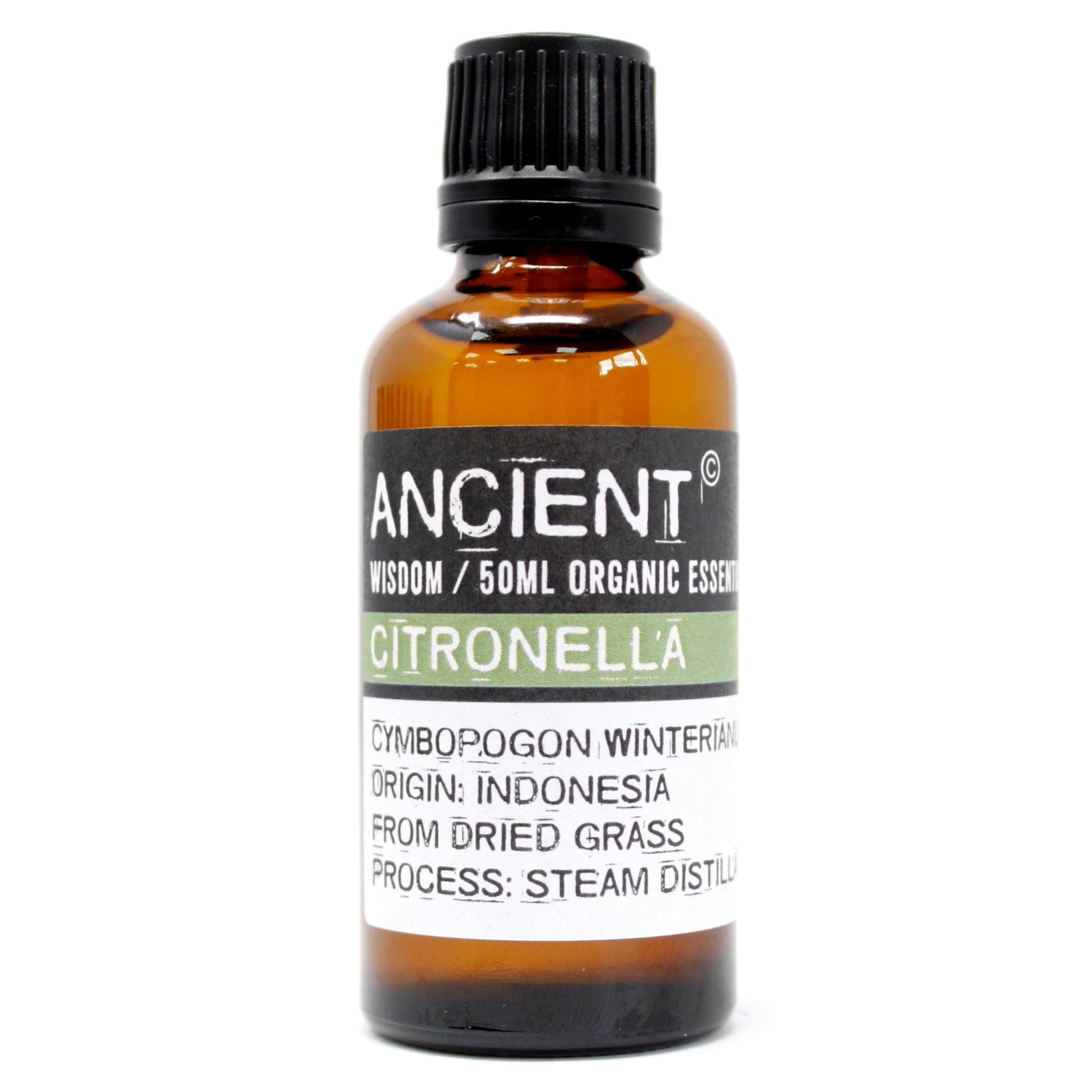 Aceite Esencial Orgánico de Citronela (50ml): Perfecto para difusores, sprays naturales y limpieza casera.