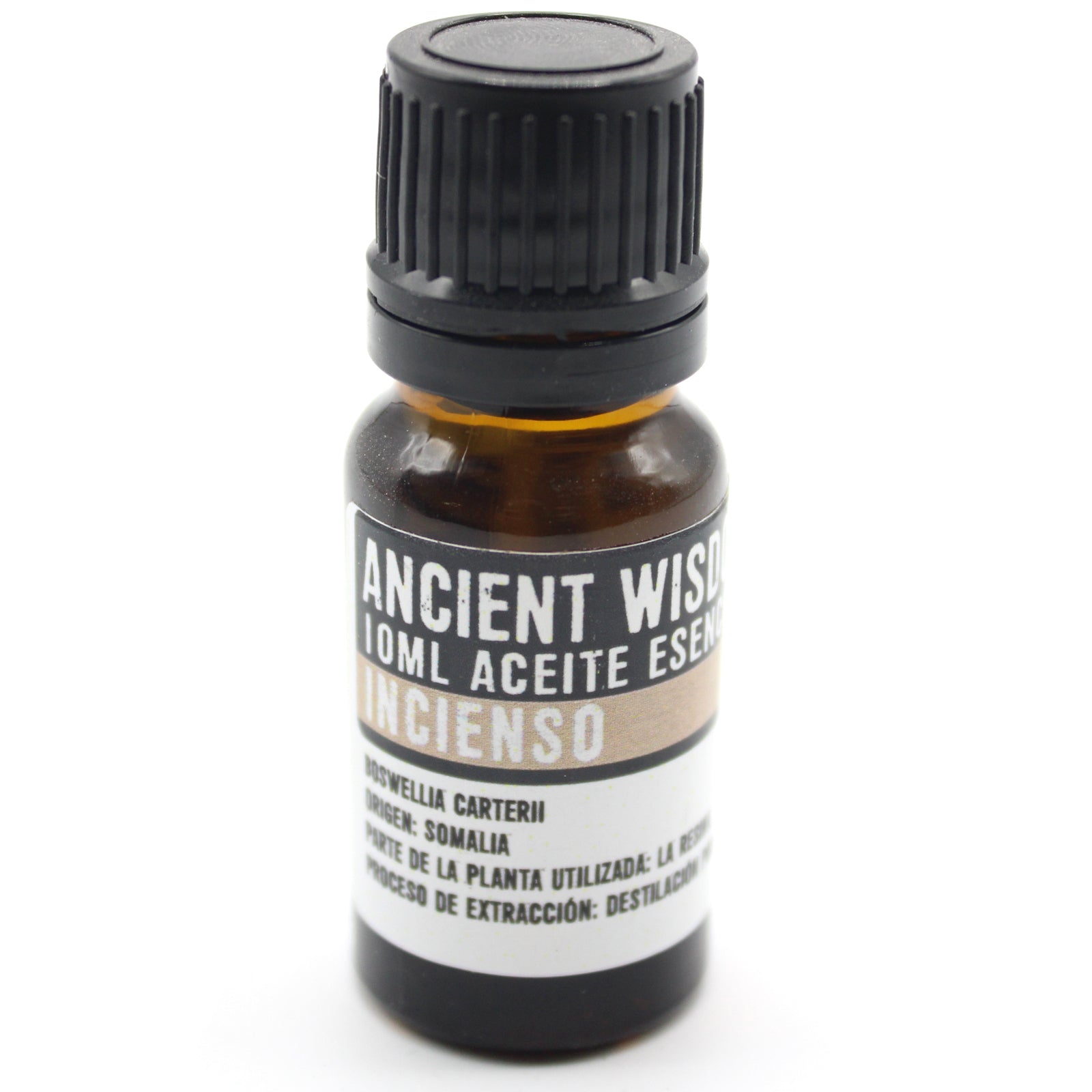 Aceite Esencial de Incienso (10ml): Relajante y regenerador, ideal para meditación y cuidado facial.