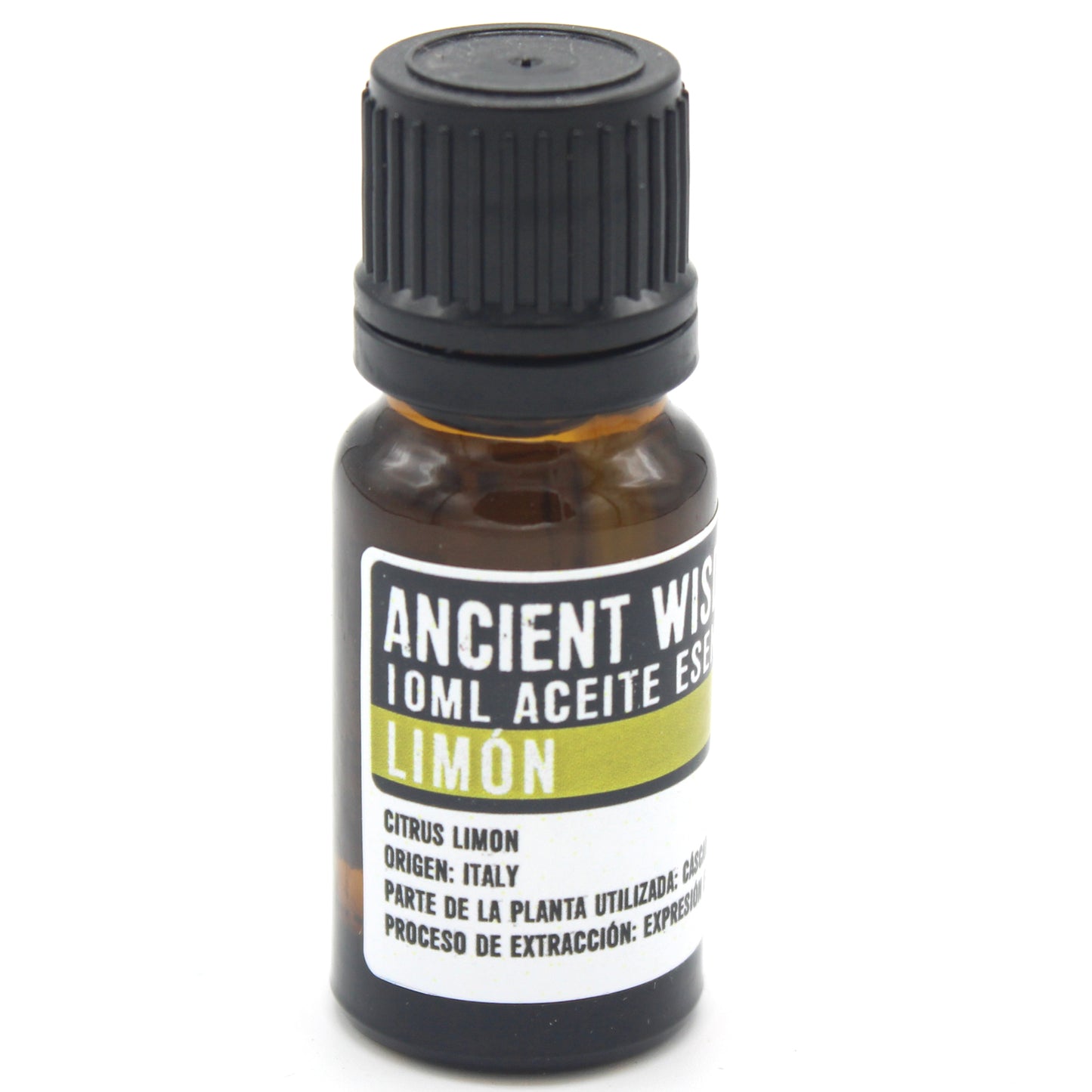 Aceite Esencial de Limón (10ml): Energiza y purifica el cuerpo y la mente con su frescura cítrica.