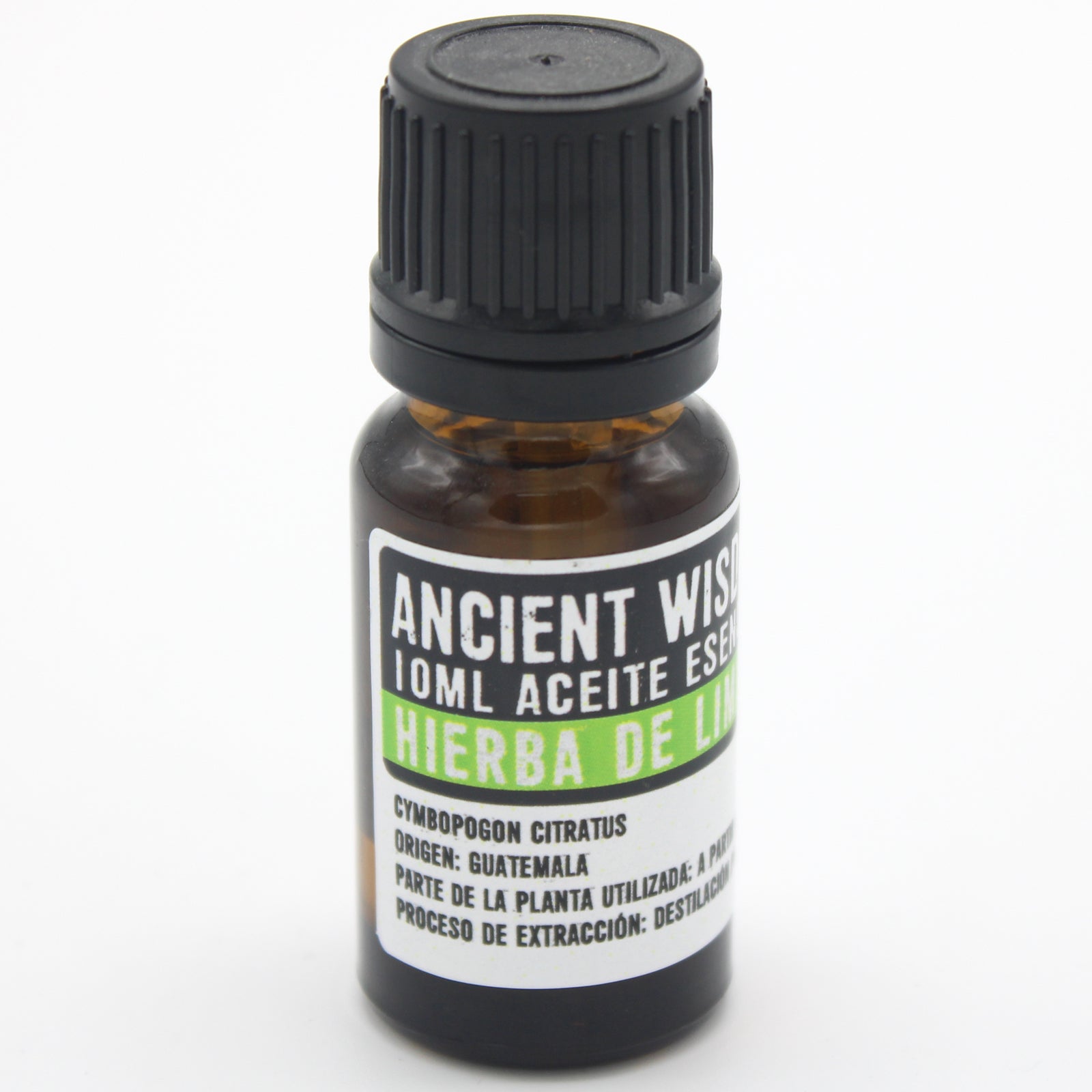 Aceite Esencial de Limoncillo (10ml): Aroma cítrico y propiedades revitalizantes para cuerpo y mente.